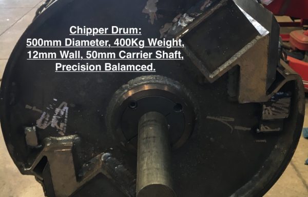 Ritlee 225 wood chipper chipper drum with 2x blades