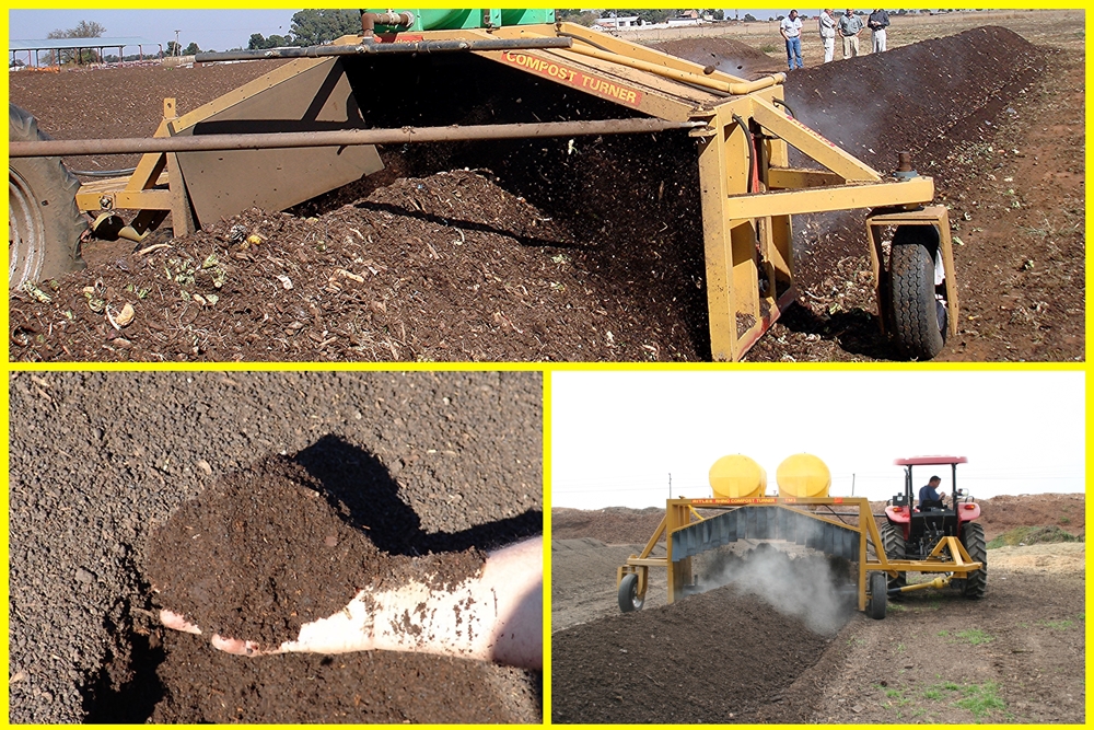 3 and 3,5 meter wide compost turner manufactured by Ritlee