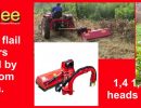 H/D flail mower with side reach