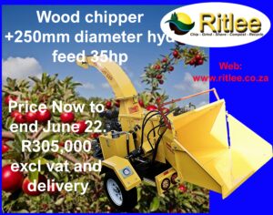 Trailer mounted wood chipper with Hydraulic feed with fixed price