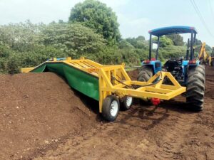 Turning Stable waste into compost in KZN Midlands