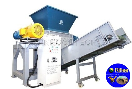 2x 18kw power running shredder with 800 x 1000m throat